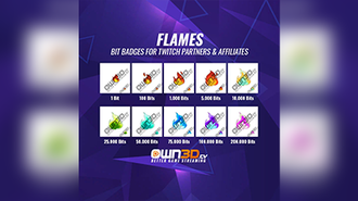 Flames Bit Badges