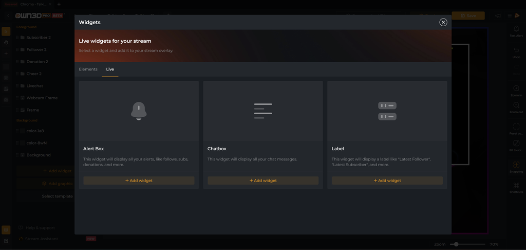 Scene Widget Stream Widgets: Your Key to an Engaging Stream | OWN3D