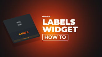 Labels Setup Guide inside the Scene Builder