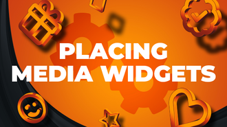 Colocar widgets multimedia en el creador de escenas