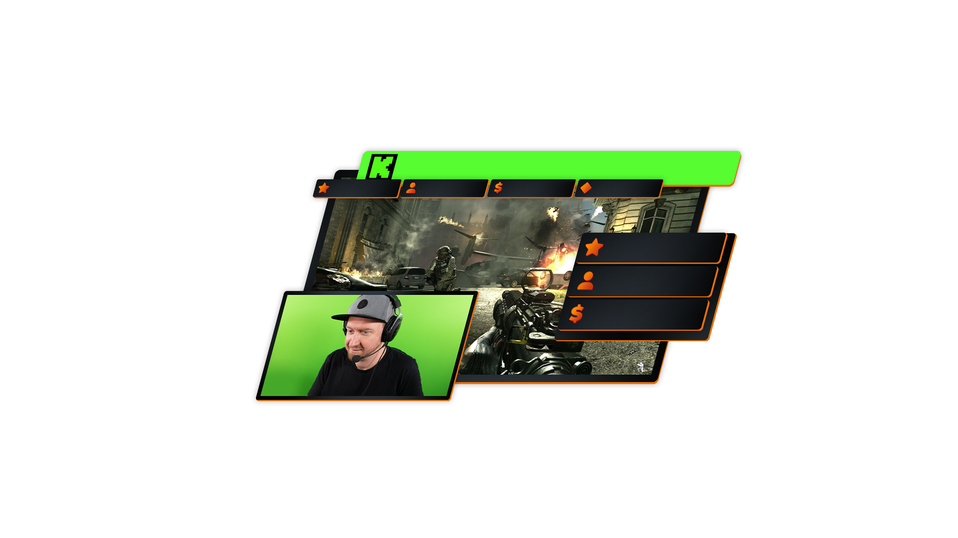 Overlays y diseños de stream para Kick.com - OWN3D