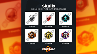 Skulls Badges d'abonné