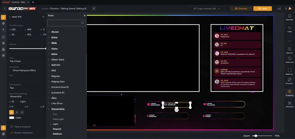 Scene Widget Stream Widgets: Your Key to an Engaging Stream | OWN3D