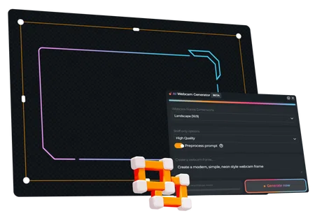 Best AI Webcam Frame Generator for Streamers | Stream with OWN3D