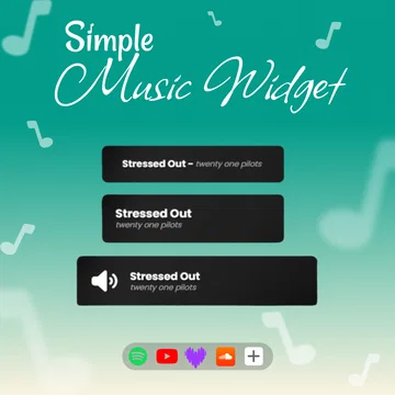 Simple Music Player Widget