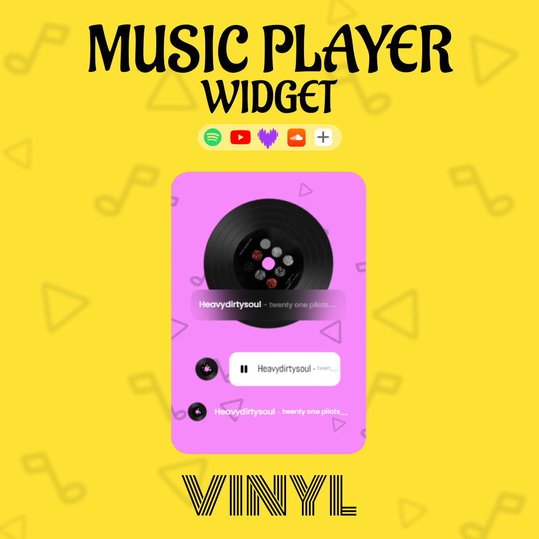 Vinyl Music Player Widget