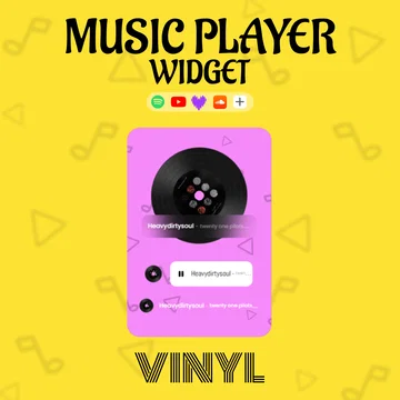 Music Player Widget Vinyl