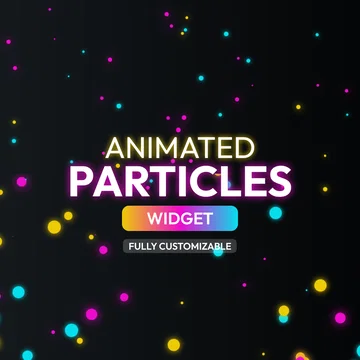 Animated 3-Color Particles Widget