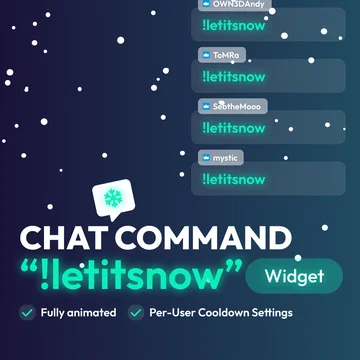"Let it Snow" Chat Command Widget