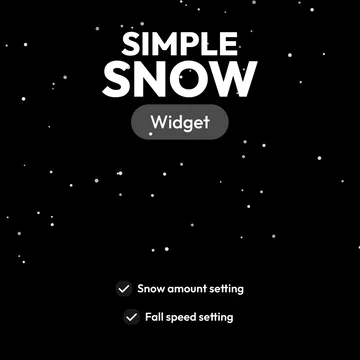 Simple Snow Widget