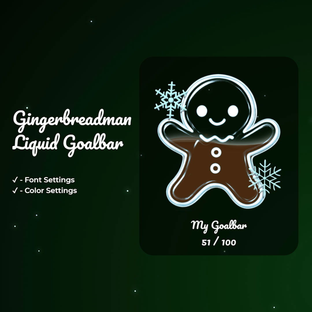Gingerbreadman Liquid Goal Bar