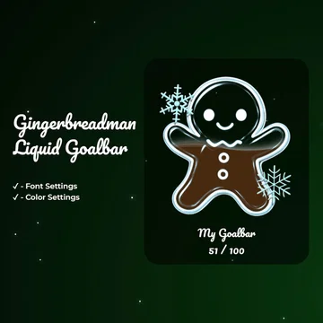 Gingerbreadman Liquid Goal Bar