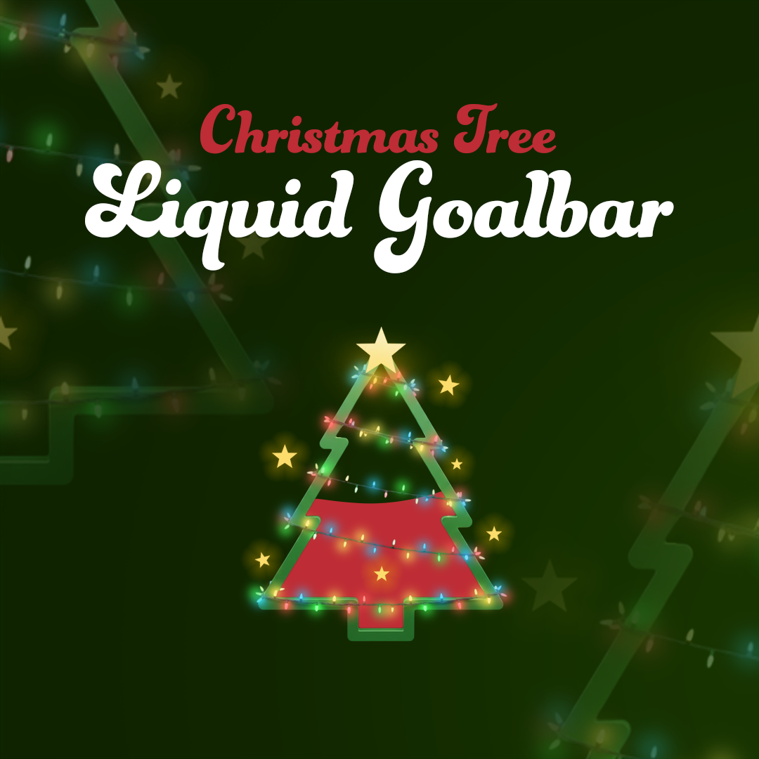 Christmas Tree Liquid Goal Bar