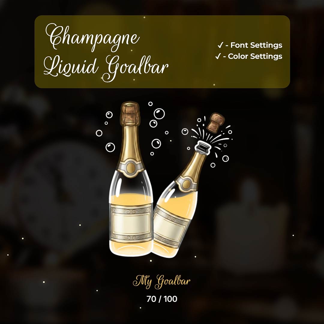 Champagne Liquid Goal Bar