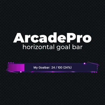 FREE Goal Bar Widget - ArcadePro - Horizontal Goal Bar