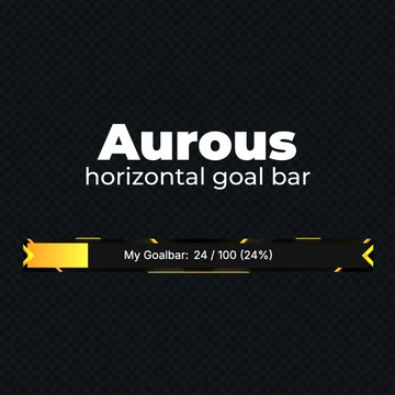 FREE Goal Bar Widget - Aurous - Horizontal Goal Bar