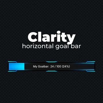 FREE Goal Bar Widget - Clarity - Horizontal Goal Bar