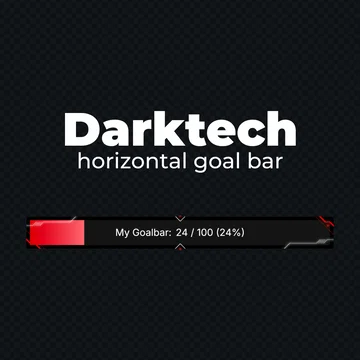 FREE Goal Bar Widget - Darktech - Horizontal Goal Bar