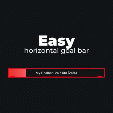 FREE Goal Bar Widget - Easy - Horizontal Goal Bar
