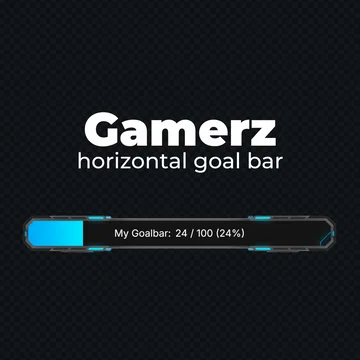 FREE Goal Bar Widget - Gamerz - Horizontal Goal Bar