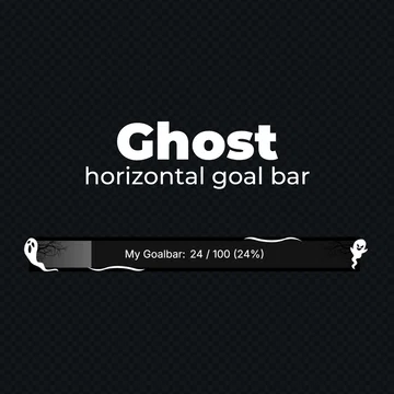 FREE Goal Bar Widget - Ghost - Horizontal Goal Bar