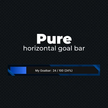 FREE Goal Bar Widget - Pure - Horizontal Goal Bar