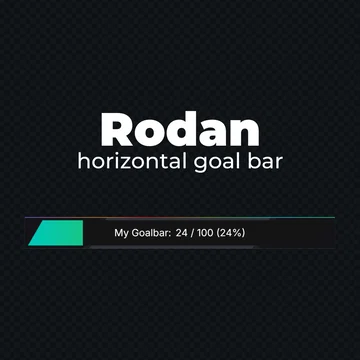 FREE Goal Bar Widget - Rodan - Horizontal Goal Bar