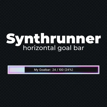 FREE Goal Bar Widget - Synthrunner - Horizontal Goal Bar