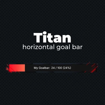 FREE Goal Bar Widget - Titan - Horizontal Goal Bar