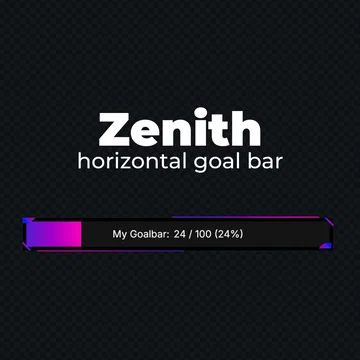 FREE Goal Bar Widget - Zenith - Horizontal Goal Bar