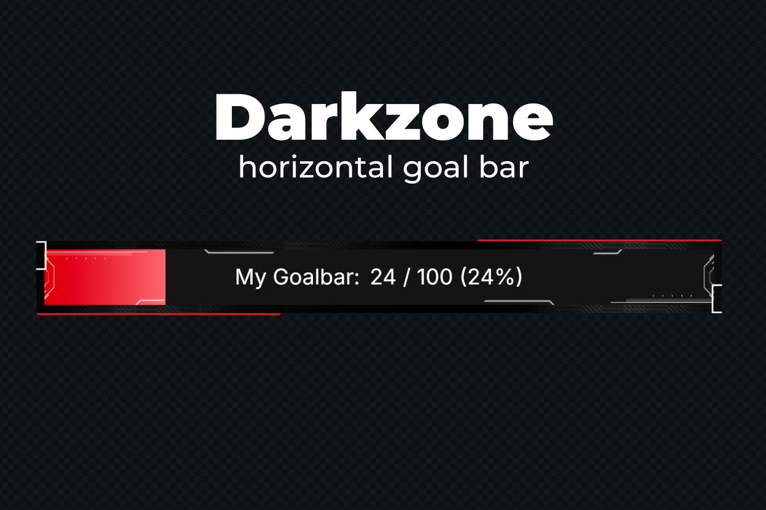 Essential Goal Bar Widget - Darkzone - Horizontal Goal Bar