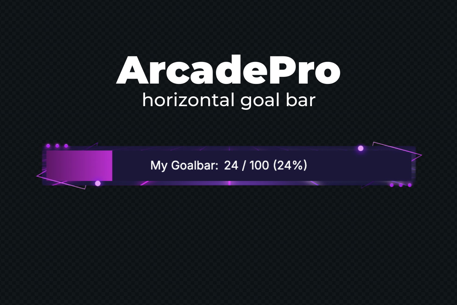 Essential Goal Bar Widget - ArcadePro - Horizontal Goal Bar