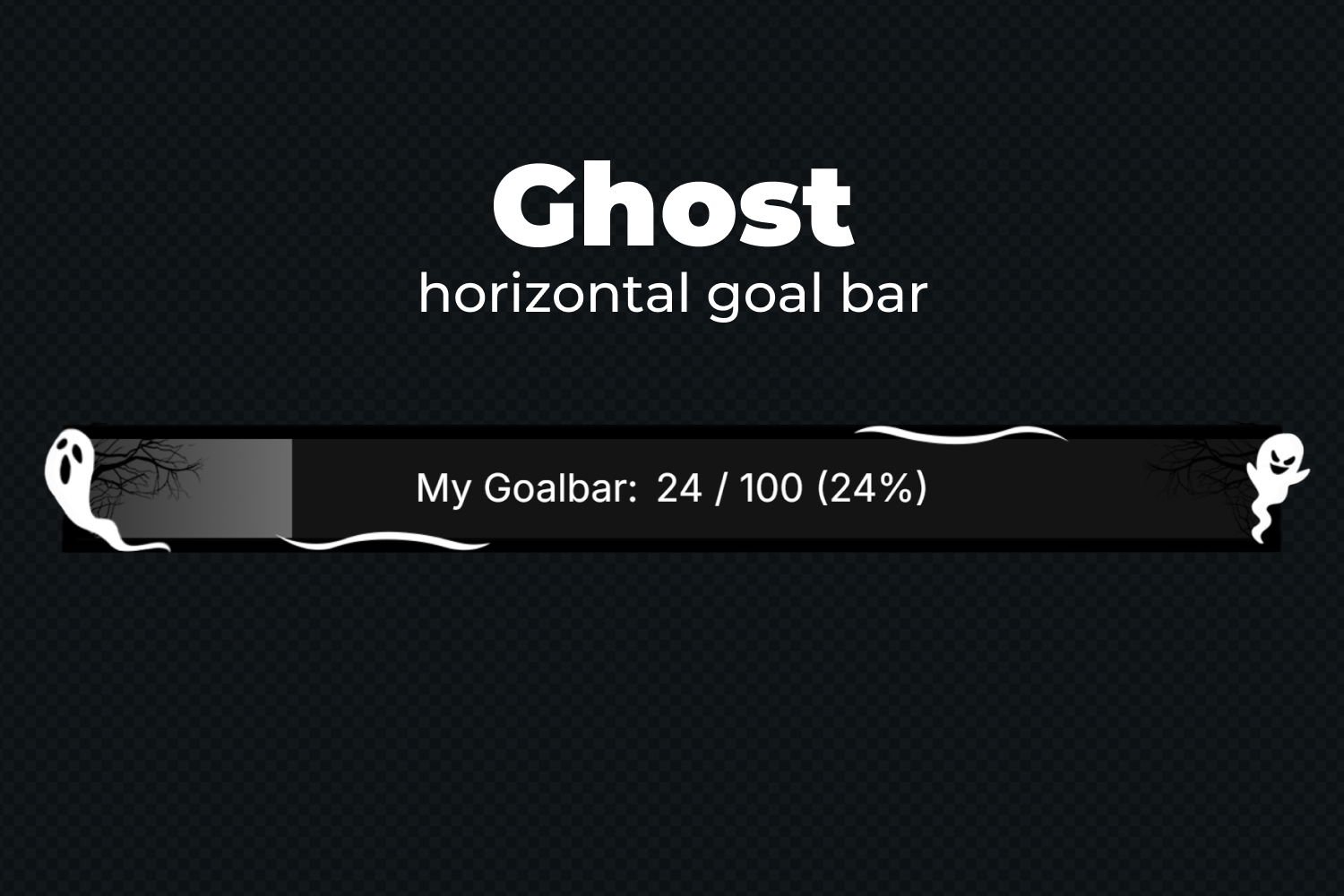 Essential Goal Bar Widget - Ghost - Horizontal Goal Bar