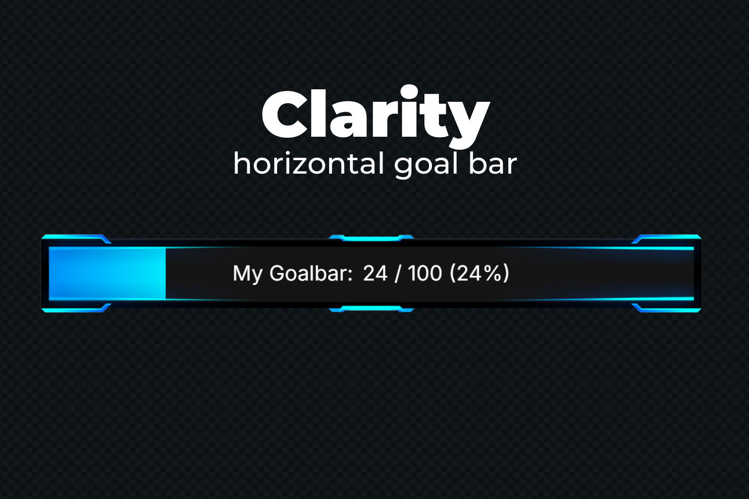 Essential Goal Bar Widget - Clarity - Horizontal Goal Bar