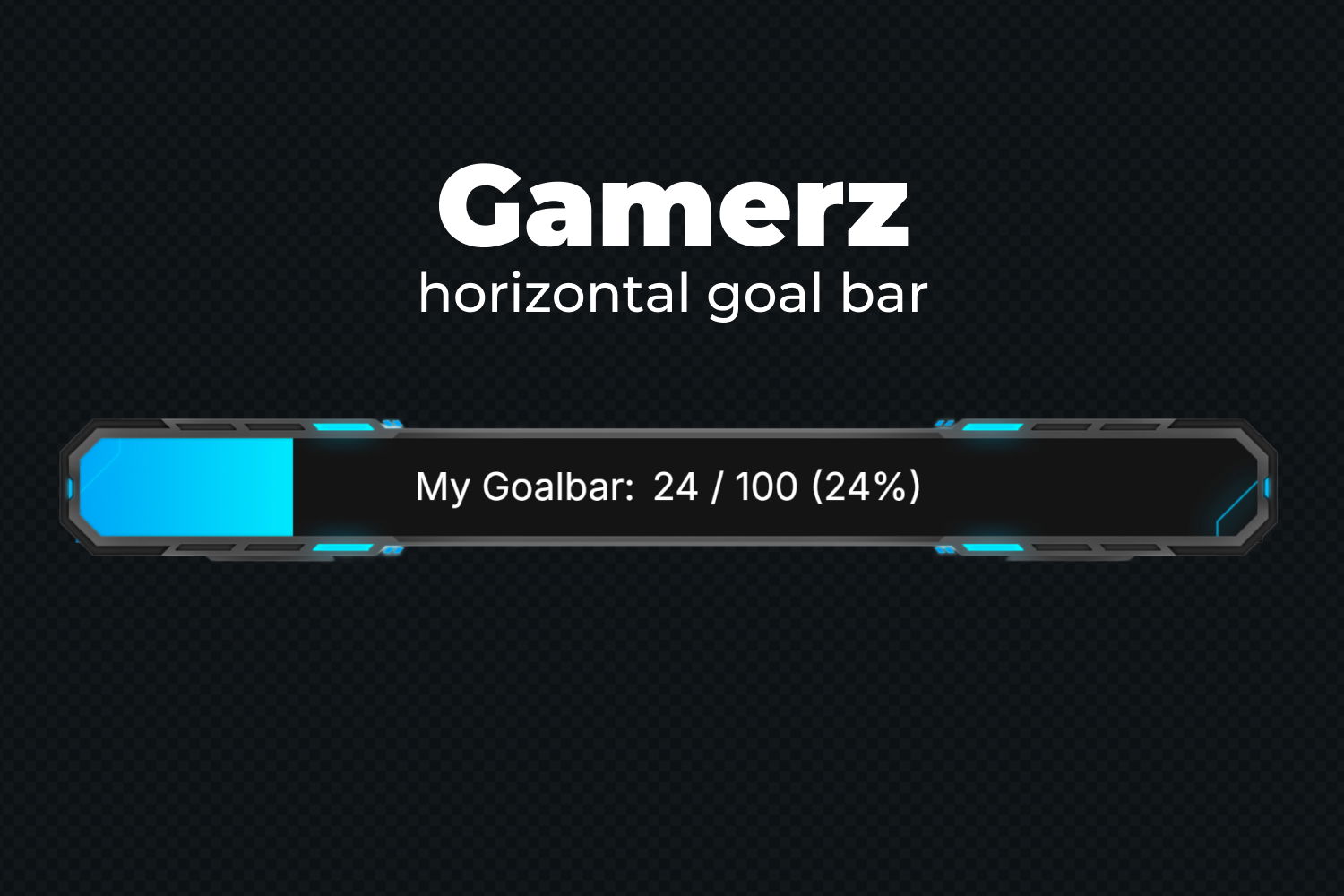 Essential Goal Bar Widget - Gamerz - Horizontal Goal Bar