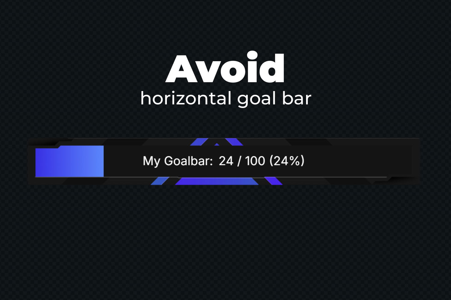 Essential Goal Bar Widget - Avoid - Horizontal Goal Bar