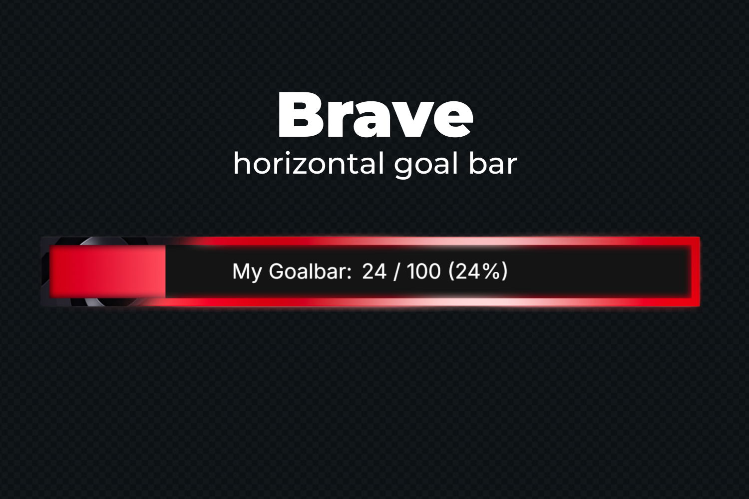 Essential Goal Bar Widget - Brave - Horizontal Goal Bar