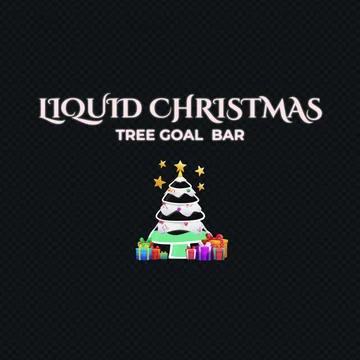 Christmas Liquid Goal Bar - Liquid Christmas Goal Bar - Tree