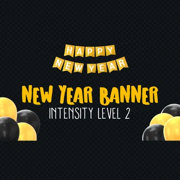 New Year Moods Widget - New Year Banner - Level 2