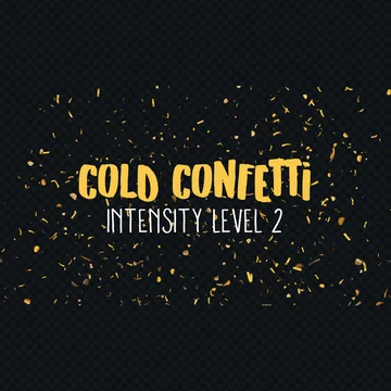 New Year Moods Widget - Gold Confetti - Level 2