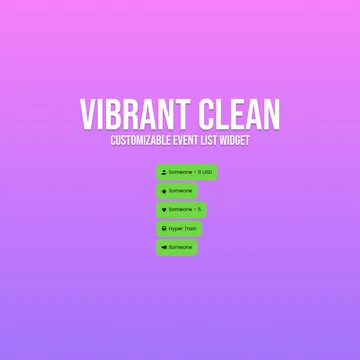 Essential Event List Widget - Vibrant Clean