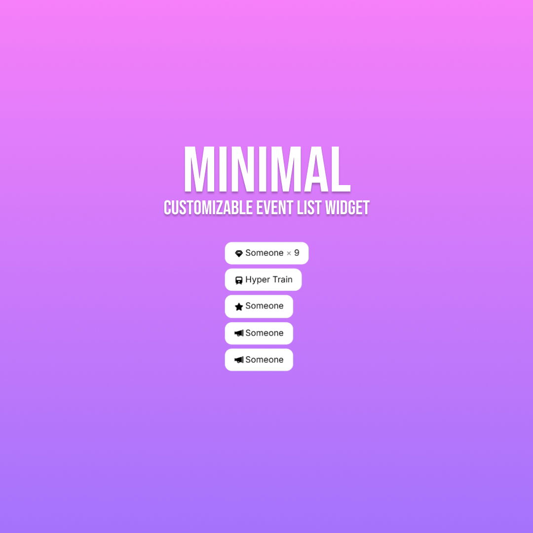Essential Event List Widget - Minimal