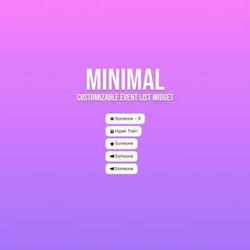 Essential Event List Widget - Minimal