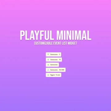 Essential Event List Widget - Playful Minimal
