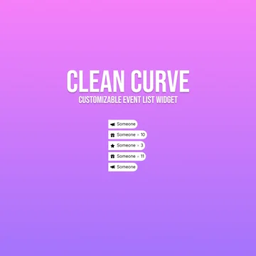 Essential Event List Widget - Clean Curve
