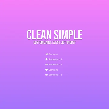 Essential Event List Widget - Clean Simple