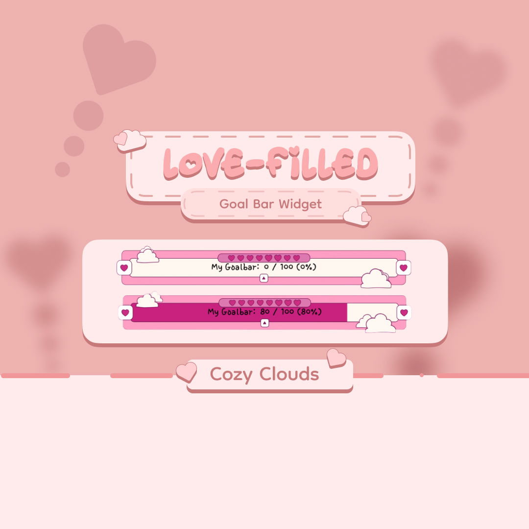 Love-Filled Goal Bar - Cozy Clouds