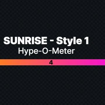 FREE Hype-O-Meter - Sunrise - Style 1