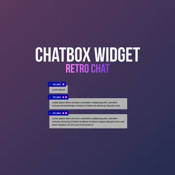 Chatbox Widget - Retro Chat