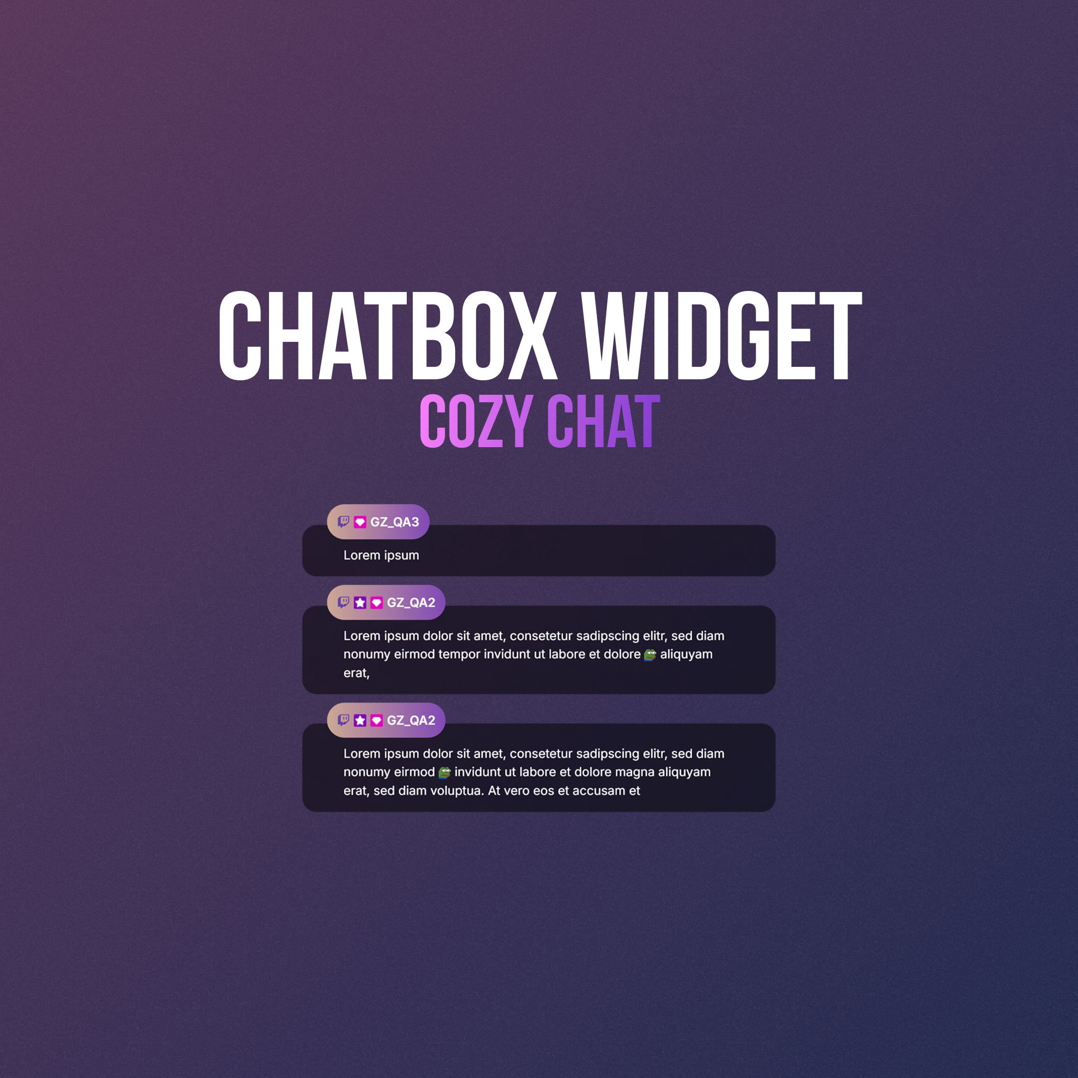Chatbox Widget - Cozy Chat